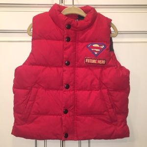 Boy Superman Puffer Vest